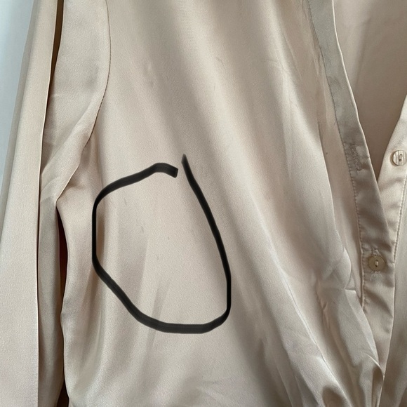 And Now This Front Twist Ling Sleeve Front Buttons Mini Shirt Dress Size: Medium - Picture 13 of 14